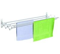 Casabriko 32112 Stendibiancheria a Soffietto, Alluminio e Nylon, Bianco, 120 cm, bianco/alluminio