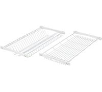 Casabriko 50356 Scolapiatti da Incasso, Acciaio Verniciato, Bianco, 60 cm