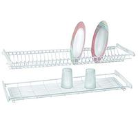 Casabriko 50386 Scolapiatti da Incasso 86 cm, Acciaio Verniciato, Bianco, per pensile da 90 cm