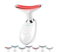 CasaCare Massaggiatore facciale a LED, luce a 7 colori, bacchetta per scolpire il viso, ricaricabile tramite USB