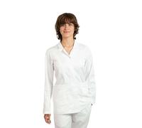 Casacca da Donna con Manica Lunga per Centri Estetici e Parrucchieri (IT, Testo, S, Regular, Regular, Bianco)