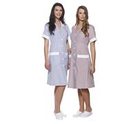 casacca lavoro donna camice grembiule verde XS manica 3/4 righe Giblor’s ninfea