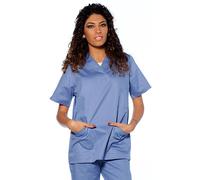 Casacca Medico Donna Cotone Camice Divisa Sanitaria Estetista Infermiera Lavoro