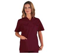 Casacca Unisex Collo A V Bordeaux Manica Corta Isacco - Medicale 045403 OSS