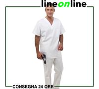 Casacca unisex Siggi Summer bianca art. 04CS0462