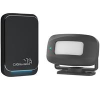 CASAcontrol per gatti: Sensore di passaggio e movimento wireless, campanello a batteria, 38 melodie di campanello (tester continuità, batteria per sensore passaggio, infrarosso)