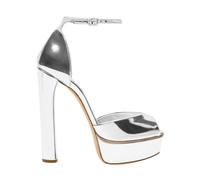 Casadei, ,Shoes ,Donna ,Grigio ,40 EU Flora Intestellar Sandali con Plateau