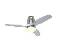 CasaFan Aerodynamix Eco 112 Ventilatore da soffitto Motore DC con luce e controllo 112 cm Argento
