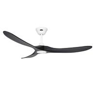 CasaFan Deckenventilatore Eco Genuino 152 cm con Telecomando, Bianco/Nero [EEK: Non valutato]