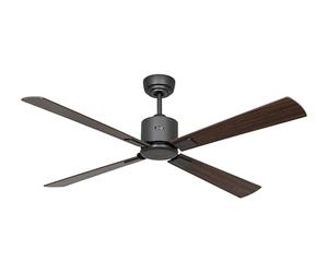 CasaFan ECO NEO III 132 - Ventilatore da soffitto WiFi, a risparmio energetico e silenzioso, con pale in legno di alta qualità, 6 velocità con telecomando, per stanze fino a 25 m² e inclinazioni fino