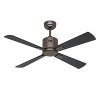 CasaFan Smart Ventilatore da Soffitto DC 103 cm Bronze Nero Teak con Telecomando [EEK: Non valutato]