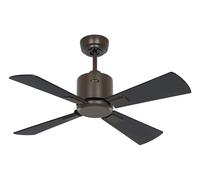 CasaFan Smart Ventilatore Da Soffitto DC 92 cm Bronze Nero/Teak Con Telecomando [EEK: Non valutato]