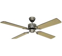 CasaFan Telesto Deckenventilator 132 cm Crom Spazzolato Con Telecomando 4 Pale [EEK: Non valutato]