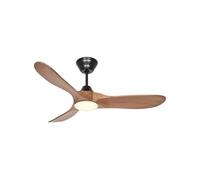 CasaFan Ventilatore da soffitto 312269 ECO GENUINO-L con luce 122cm pale noce motore rovere medio