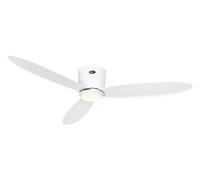 CasaFan Ventilatore da soffitto con luce 313283 ECO PLANO II 132cm bianco con kit luce EP-LED WE