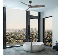 CasaFan Ventilatore da soffitto Eco Airscrew 152 cm nero, legno CASAFAN