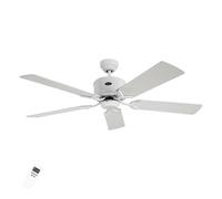 CasaFan Ventilatore da soffitto ECO ELEMENTS, bianco/grigio, Ø 132 cm, silenzioso CASAFAN