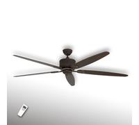 CasaFan Ventilatore da soffitto ECO ELEMENTS, noce/marrone, Ø 180 cm, silenzioso CASAFAN