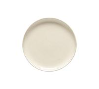 Casafina by Costa Nova Piatto Dessert e Insalata Pacifica: Piatto Piano in Gres Fine con Finitura Opaca, Lavabile in Lavastoviglie, Adatto a Microonde, Forno e Congelatore, Vanilla/Bianco, Ø 22,8 cm