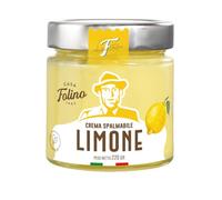CasaFolino Crema Spalmabile al Limone e Cioccolato Bianco 220 g - Gusto Fresco e Delicato - Senza Olio di Palma - Dolce Gourmet