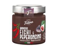 CasaFolino - Mousse di Miele, Fichi e Peperoncino 220g - Crema Gourmet Italiana per Formaggi, Carni e Antipasti