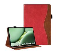 CASAFUNY Custodia Cover Compatibile con OnePlus Pad Pro 12.1 pollici Custodia Protettiva Case in Pelle PU con Auto Sveglia/Sonno per OnePlus Pad Pro 12.1 pollici Tablet 2024, Rosso