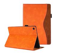 CASAFUNY Custodia Cover per Lenovo Tab M10 3rd Gen 10.1 Pollici Custodia Protettiva Case in Pelle PU con Supporto e Slot per Scheda per Lenovo Tab M10 2022 TB-328FU/TB-328XU, Arancio