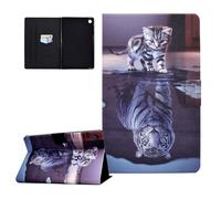 CASAFUNY Custodia per Lenovo Tab M10 3rd Gen 10.1 Pollici Custodia Protettiva Magnetica Cover con TPU Copertura per Lenovo Tab M10 2022 TB-328FU/TB-328XU, Gatto e tigre