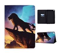 CASAFUNY Custodia Per Samsung Galaxy Tab A 8.0 2019 SM-T290 SM-T295, Custodia Protettiva Magnetica Cover Ultra Sottile con Flessibile Morbida TPU Copertura per Galaxy Tab A 2019 8.0 Pollici, Löwe