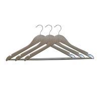 Casalingò by Paoletti Gruccia Appendiabiti in Legno Colore Naturale 3 Pezzi