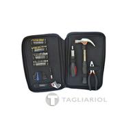 Casals set@52p kit 52 pz: pinza, martello, chiave a rullino 20mm, cacciavite, in