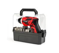 CASALS - Trapano avvitatore a batteria da 3,6 V e 230 rpm | Trapano wireless con valigetta a 52 punte | Mini trapano da 1,3 Ah con luce LED e caricatore USB | autonomia 3,5 ore