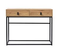 Casâme Consolle con 2 cassetti in legno venato