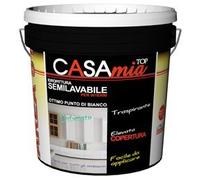 CASAMIA TOP Pittura murale semilavabile traspirante per interni FUSTO DA 4LT COLORE BIANCO