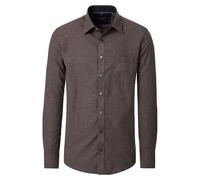 CASAMODA Camicia casual tinta unita, marrone, L