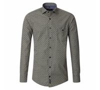 Casamoda Camicia Da Uomo Manica Lunga Casual Fit Verde A Fantasia 444310000 300