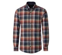 Casamoda Camicia Uomo Manica Lunga Casual Fit Blu Marrone A Quadri 454488000 200
