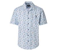 Casamoda Camicia Uomo Maniche Corte Casual Fit Blu Surfer 126131471 100