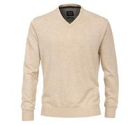 CASAMODA Maglione uomo con scollo a V tinta unita 004430 elastico in vita, Beige champagne, XXL