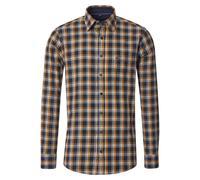CasaModa Manica Lunga Uomo Casual Fit Blu Giallo a Quadri 444309500 100