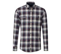 CasaModa Uomo Flanella Maniche Lunghe Casual Fit Blu a Scacchi 444363200 100