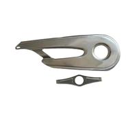 CasaNexa Copri catena in metallo per equitazione e ciclismo, universale, 41 x 16,5 cm, argento