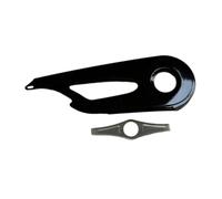 CasaNexa Copri catena in metallo per equitazione e ciclismo, universale, 41 x 16,5 cm, colore: nero