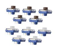 CasaNexa Interruttore Meccanico Silenzioso a Basso Profilo, 10x Deep Sea Silent Linear Switch, PP Materiale, Compatibile con Tastiere Meccaniche Hot-Swap