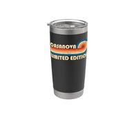 CASANOVA Retro 70s 80s Sunset Stripe Bicchiere termico in acciaio inox doppia parete