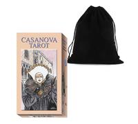 Casanova Tarocchi Strato Carte Esoteric Telling Lo Scarabeo Con Velluto Bag New