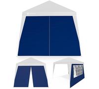 CASARIA® 2x Pareti Laterali Gazebo 3x3 con Finestra Impermeabile con Zip Tende per Gazebo Telo Laterale Padiglione Pop UP Pannelli Laterali Gazebo