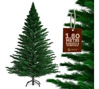 CASARIA® Albero di Natale Finto Verde 180 cm 780 Punte Incl. Base in Metallo Abete Artificiale PVC Effetto Realistico