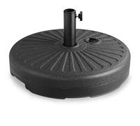 Casaria® Base per Ombrellone da Giardino 28L per Ombrelloni con Ø 38-48 mm Supporto Riempibile con Acqua o Sabbia