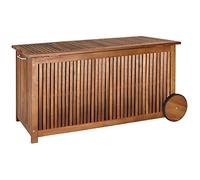 Casaria Baule da Esterno Legno di Acacia 350L 124x52x58 cm